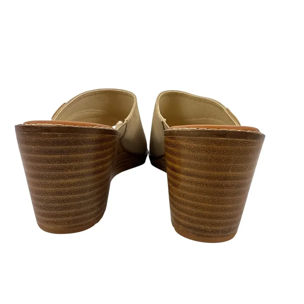 Pendleton Sandals Slip On Wedge Womens 8 Leather‎ Aztec Boho Southwestern